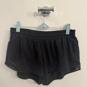 Black lululemon speed up shorts size 8